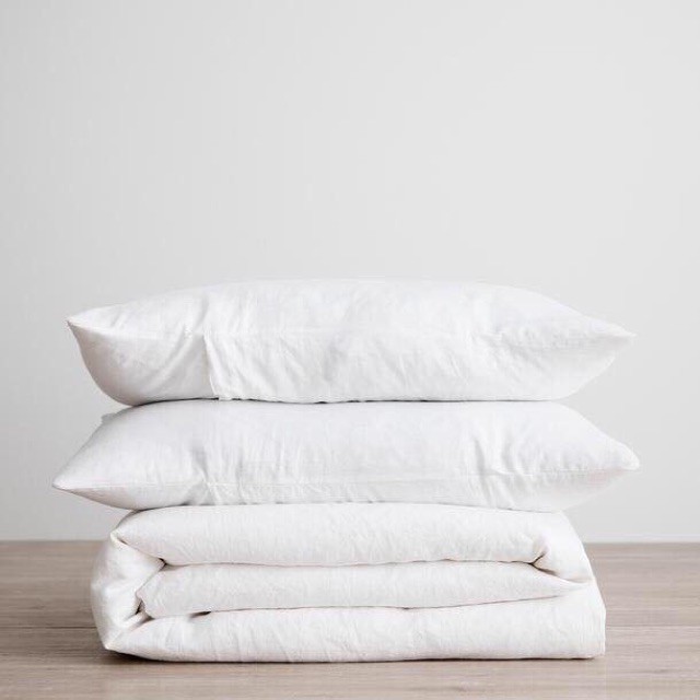 SET chăn ga gối cotton Poly khách sạn 4 mùa - Có sọc và không sọc - KT 2m2x2m