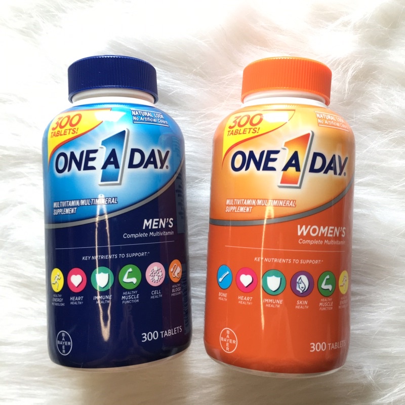 Viên uống bổ sung Vitamin tổng hợp cho nam và nữ dưới 50 tuổi và trên 50 tuổi One A Day