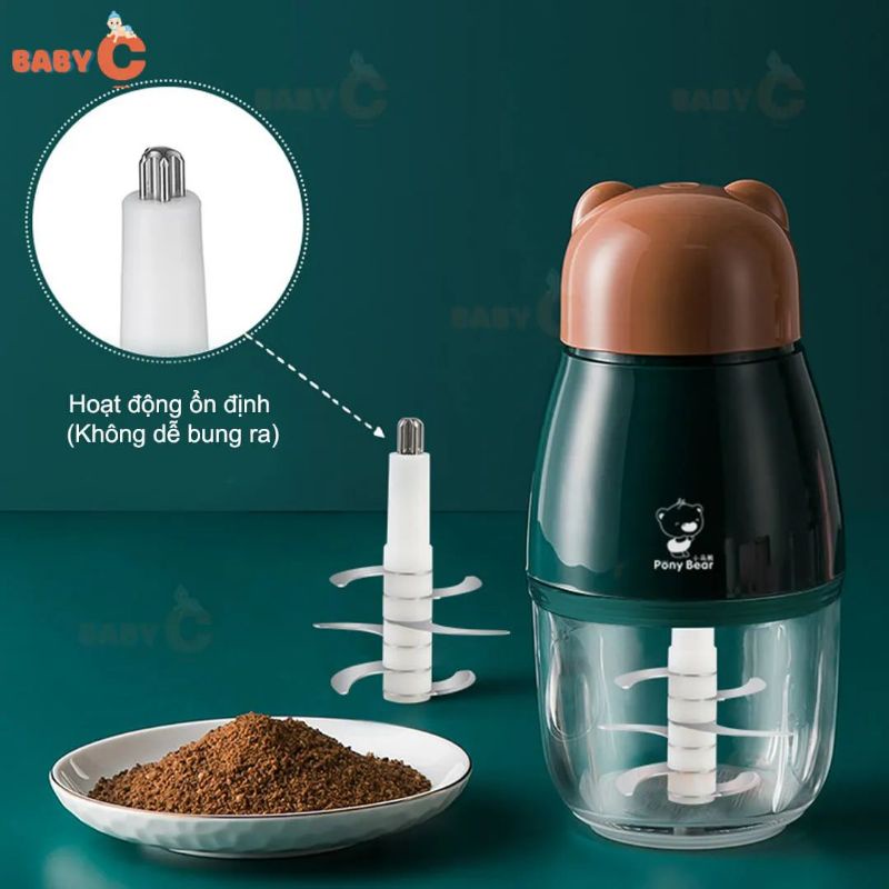 Cối thủy tinh thay thế máy xay pony bear ( hàng chuẩn)