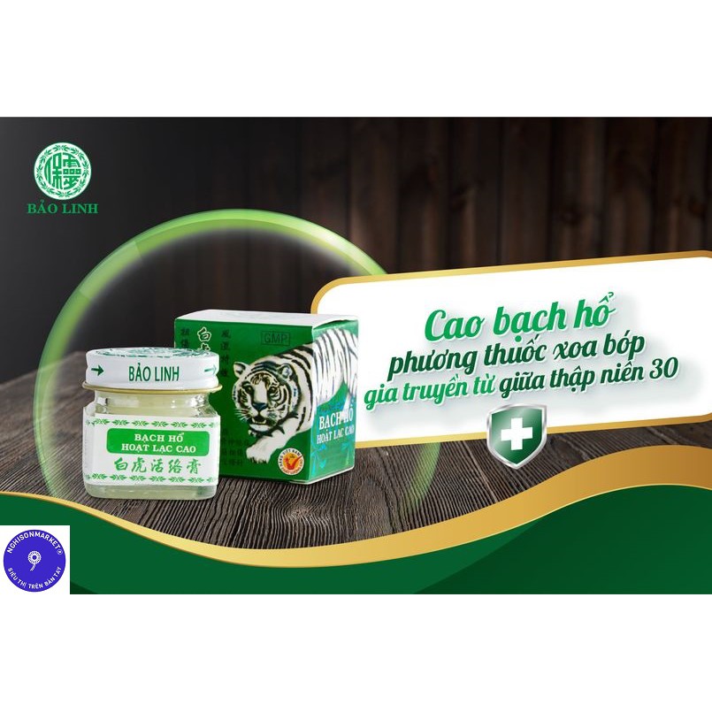 Bạch hổ hoạt lạc cao chính hãng Đông Nam Dược Bảo Linh hũ 20 gram