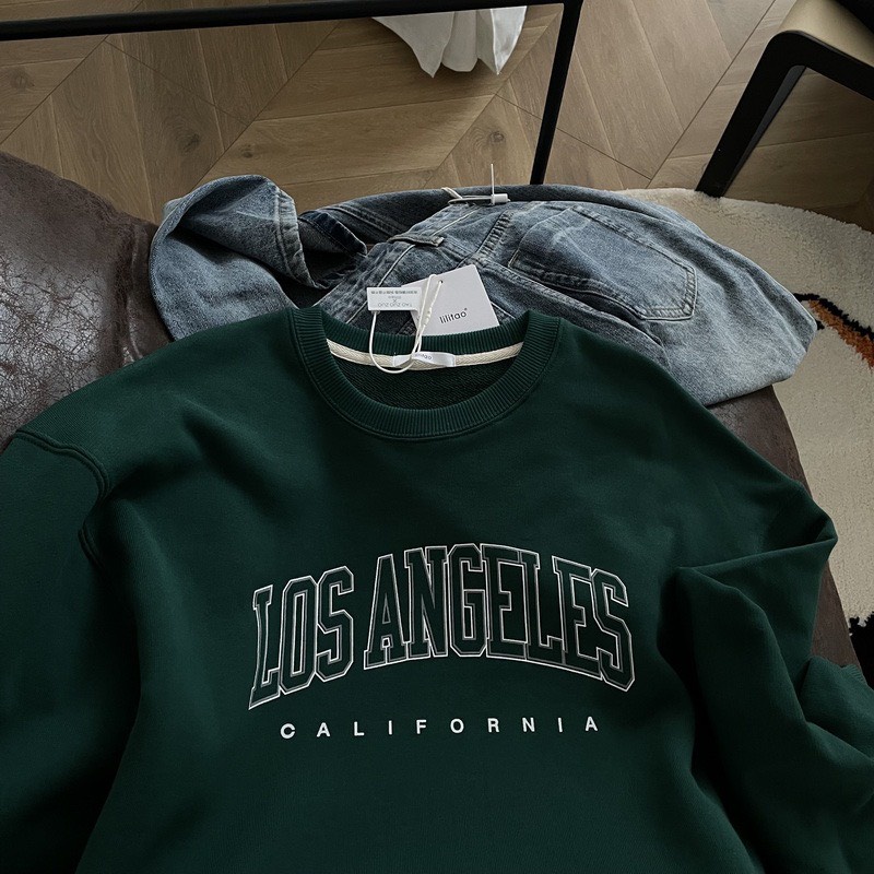 Áo Nỉ Sweater Cotton Dày Dặn Basic LOS ANGELES Mẫu Mới Mùa Đông 2022 𝘽𝙮.𝘾𝙖𝙢𝙘𝙖𝙢