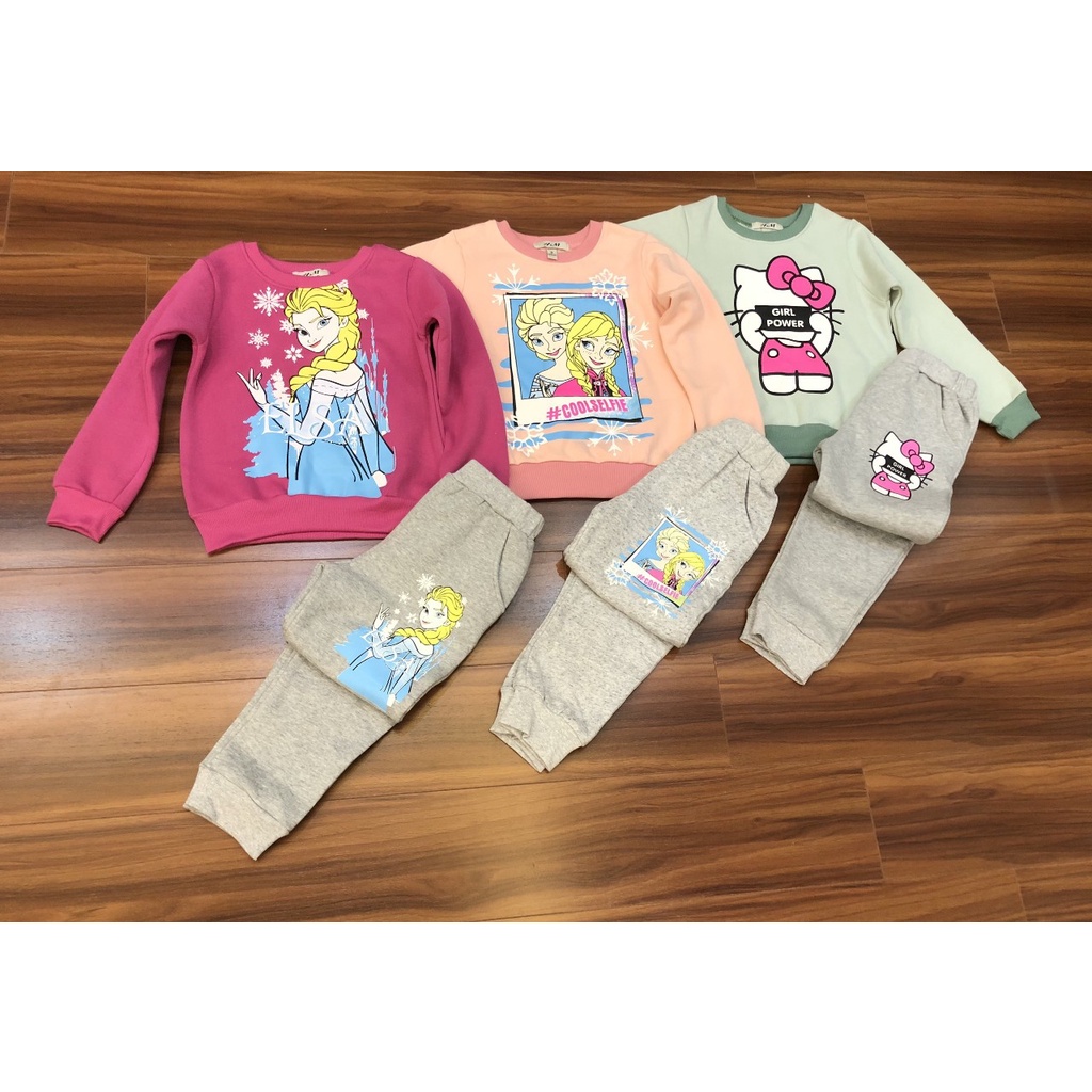 Bộ nỉ bông HM cho bé gái sz 9-14 (18-40kg)