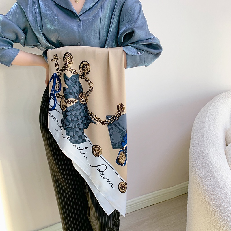 Khăn Choàng Chống Nắng In Họa Tiết Thời Trang Khổ 90cm(35.4inch) Tudung WJ1007-108-01