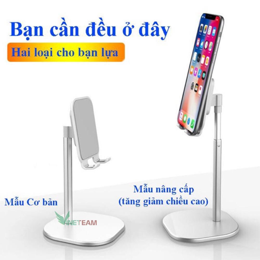 Giá đỡ để điện thoại trên bàn Chất liệu Nhôm ABS cao cấp