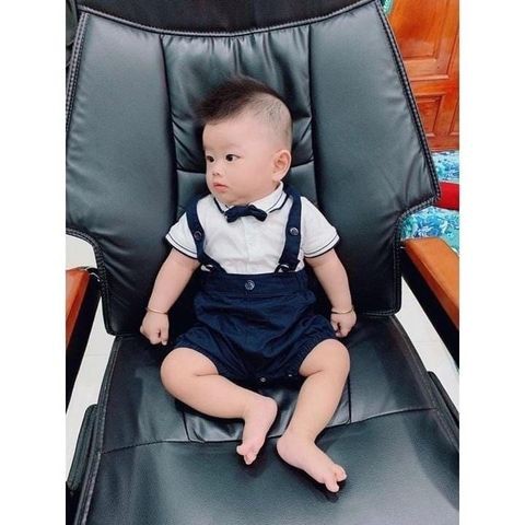 Sét Yếm Công Tử + Áo + Nơ  POLO Sang Chảnh -  Cao Cấp - Shubishop