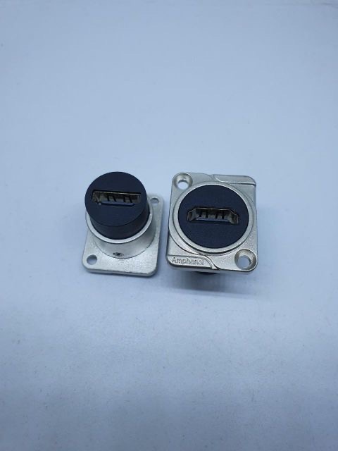 Jack ổ âm tín hiệu HDMI hàng cao cấp nhập khẩu hãng Amphenol. Báo giá 1 cái.