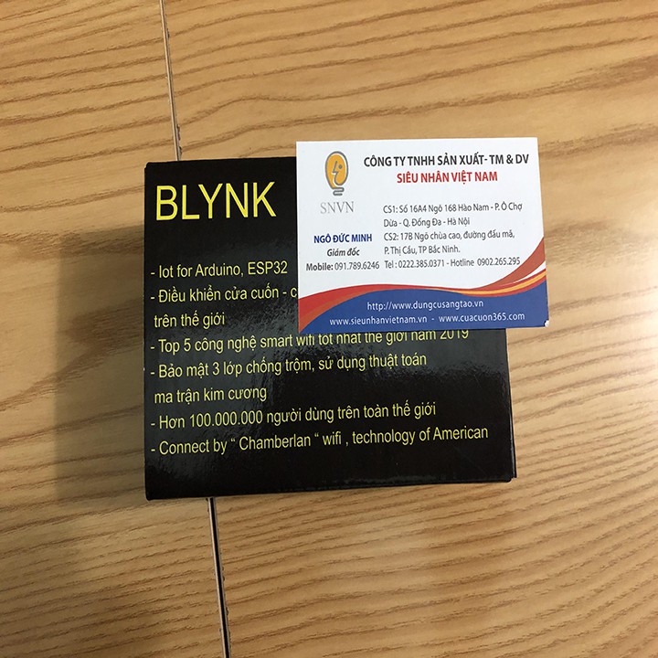 [Hàng chính hãng-Bảo hành 12 tháng] Bộ điều khiển cửa cuốn wifi qua điện thoại Blynk (ESP32)