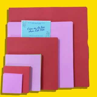 Giấy origami trơn 10 màu tệp 100 tờ nhập khẩu - tập xếp giấy cho trẻ em - ảnh sản phẩm 3