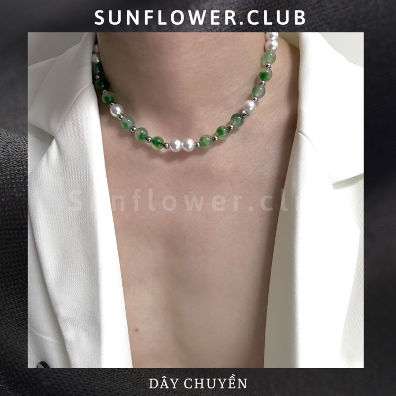 Dây chuyền chuỗi hạt tròn dây mảnh nữ tính đơn điệu dây chuyền thép không gỉ
