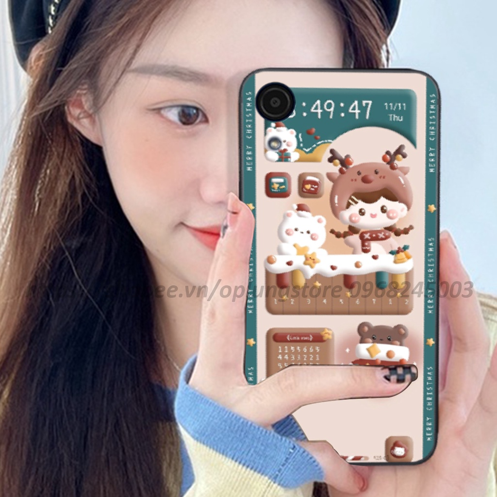 Ốp lưng Samsung A03 Core in bộ hình 3D gấu,thỏ cute dễ thương.