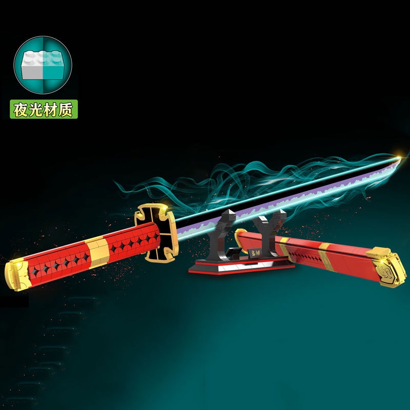 Đồ Chơi Lắp Ráp Mô Hình Thanh Quỷ Kiếm Đệ Tam SANDAI KITETSU Zoro One Piece Saurum Model 728 Với 790 Chi Tiết