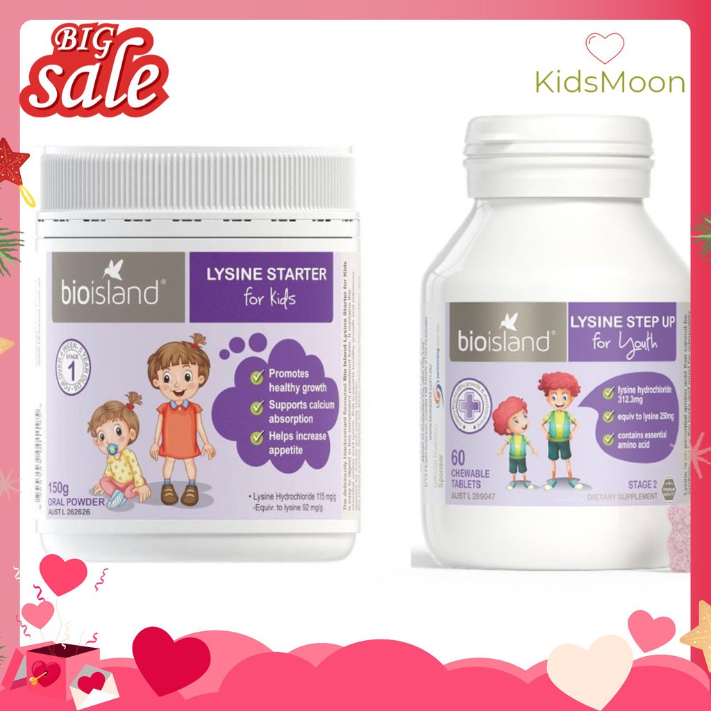 LYSIN BIOISLAND giúp bé phát triển chiều cao