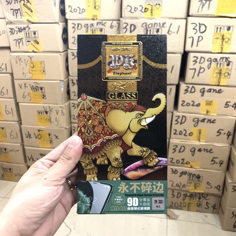 Kính cường lực con voi siêu xịn chống bể cạnh chính hãng wk siêu bền