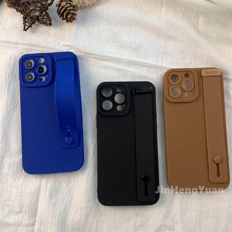 Ốp điện thoại silicone có dây đeo cổ tay thích hợp cho IPhone13 12 11 Pro Max X XS XR 7 8 Plus