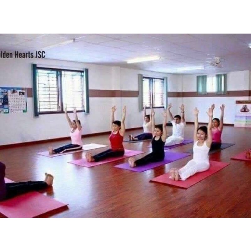 Thảm tập yoga gym chống trượt tpe cao cấp 2 lớp dày 6mm tập tại nhà T2L