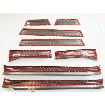 Ốp bậc cửa trong - ngoài Toyota Vios 2018, 2019, 2020, 2021, 2022, 2023 Titan Cao Cấp sáng bóng