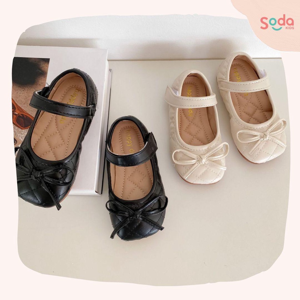 Giày búp bê cho bé gái SODA KIDS nút nơ nhiều màu