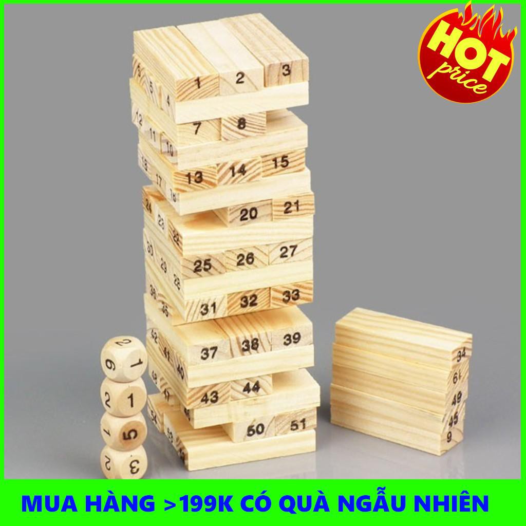 Combo 2 bộ rút gỗ 54 thanh cho bé | TẠI BA ĐÌNH