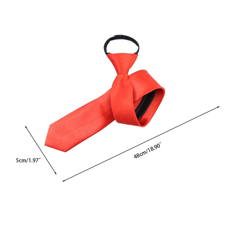 Cà Vạt 5cm Màu Trơn Có Khóa Kéo Phong Cách Doanh Nhân Thời Trang Cho Nam