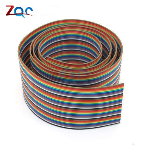 Dây Cáp Dẹp Màu Cầu Vồng 1m 3.3ft 40 Pin
