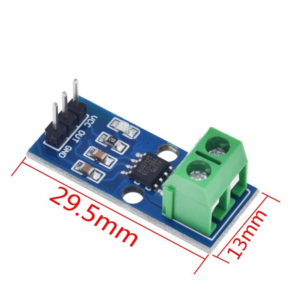 SENSOR Mô Đun Cảm Biến Dòng Điện 5a 20a 30a Acs712 Dành Cho Arduino Acs712Telc- 5a / 20a / 30a