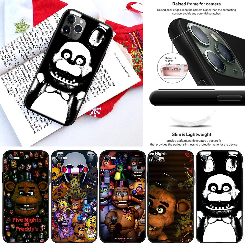 Ốp Điện Thoại Silicon Mềm Họa Tiết Game FNAF Cho iPhone 5 5S 6 6S 7 8 11 Pro Max Plus SE XR OI40