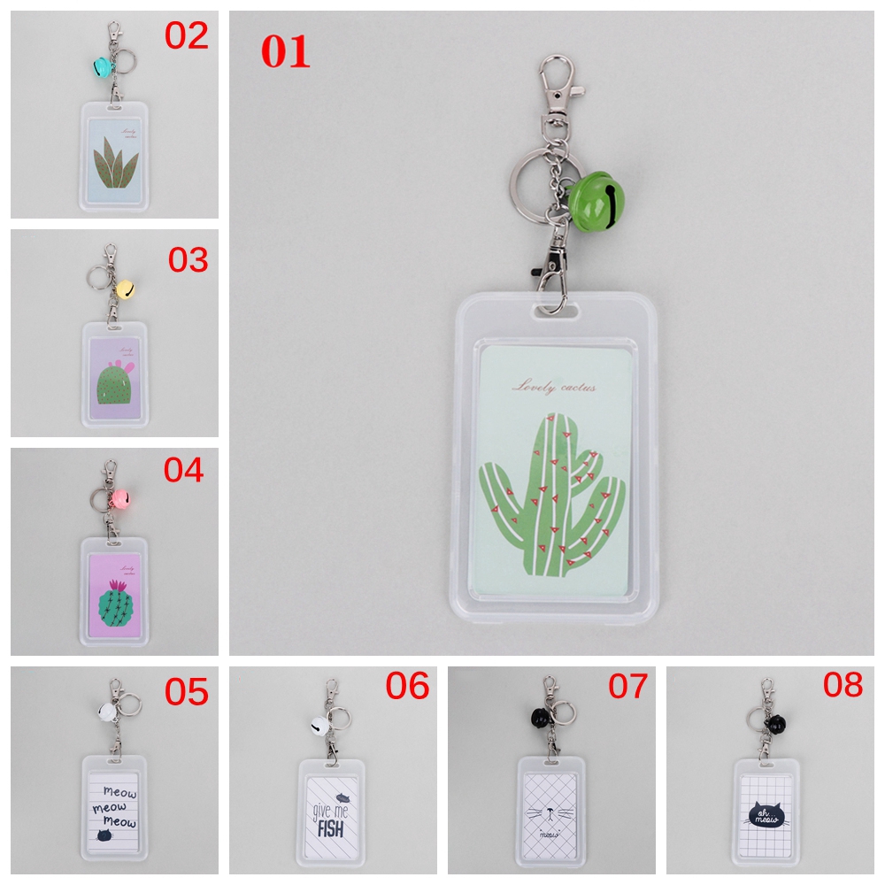 Bao đựng thẻ có móc khóa tiện lợi xinh xắn