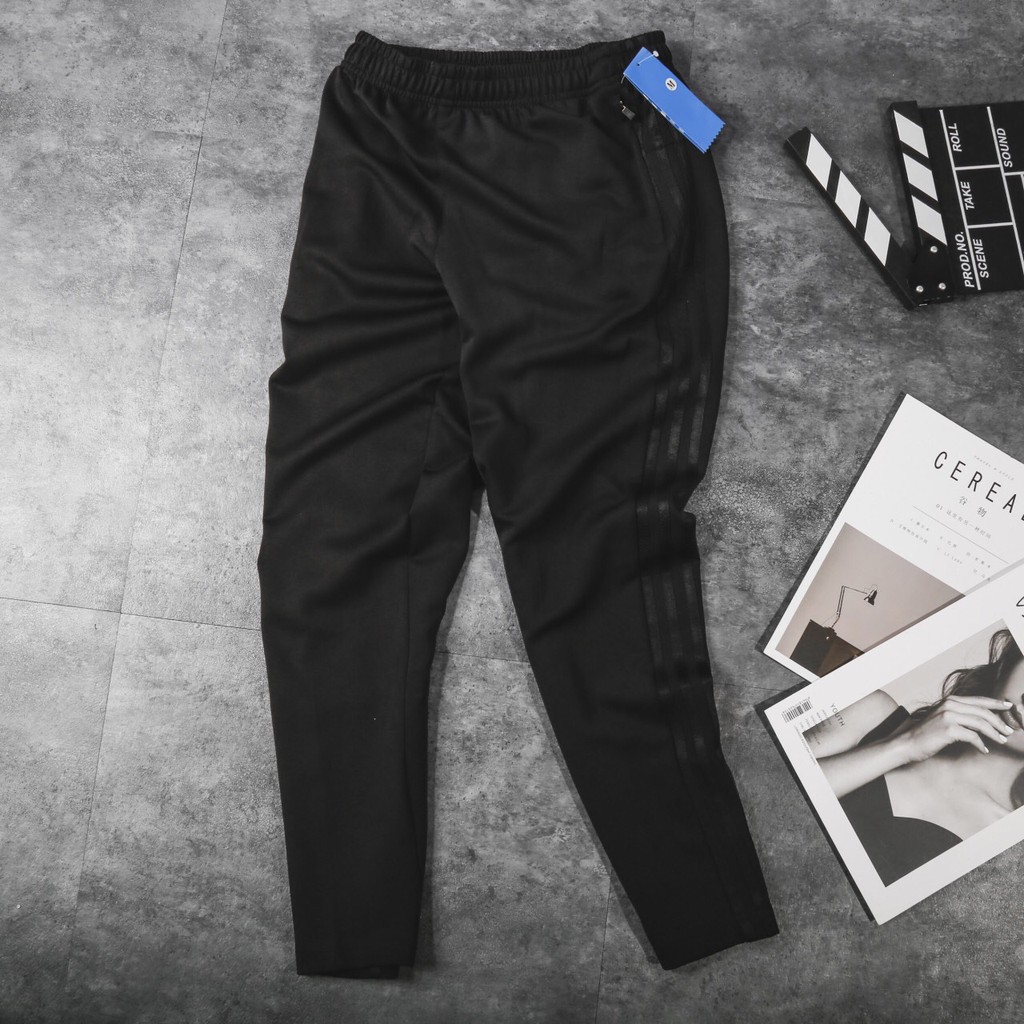 Quần 3 sọc đen thể thao dáng suông M13