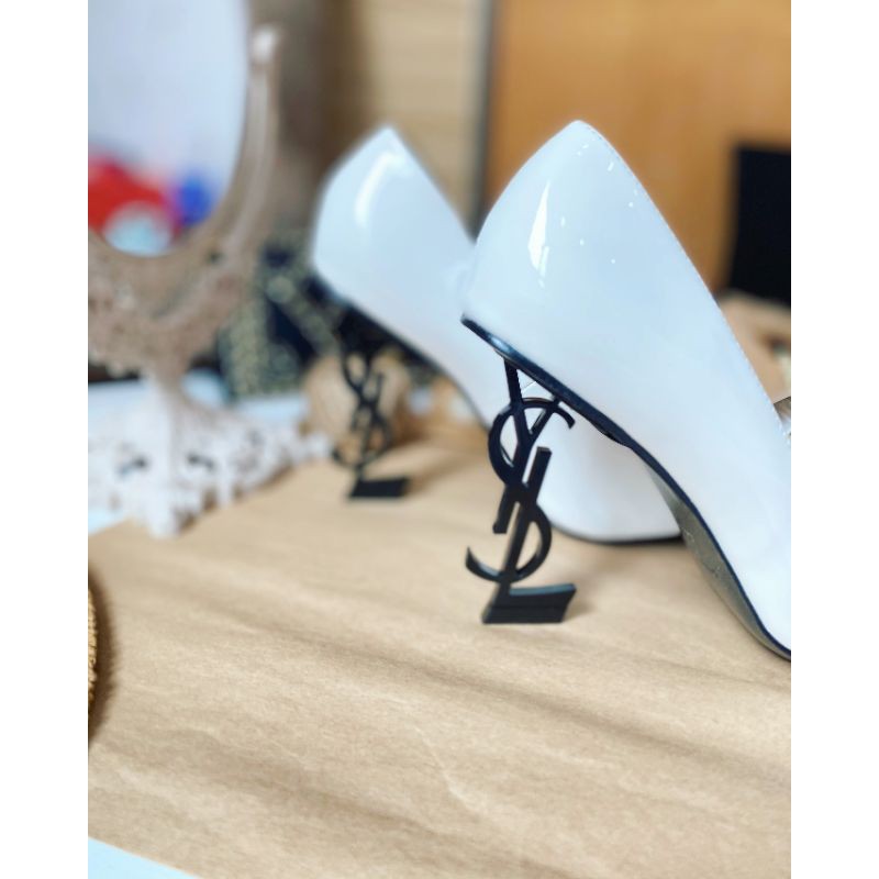 Giày Cao Gót 10 Gót Chữ Da Bóng Mềm Êm Fullbox Bill Túi Hãng Cao Cấp