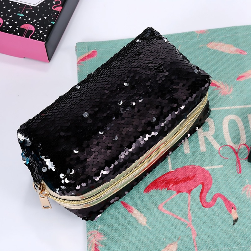 Túi Đựng Bút Đính Kim Sa Lấp Lánh Ốp