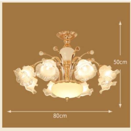 Đèn chùm pha lê cao cấp IMANY 8 tay phong cách mới lạ, độc đáo, điểm mới lạ cho không gian nội thất nhà bạn