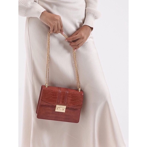 Túi chữ C Quỳnh Búp Bê size 21cm siêu sang chảnh