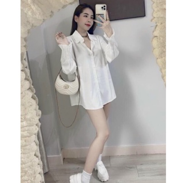 Áo sơ mi nữ tay chun hot trend - Hàng loại đẹp