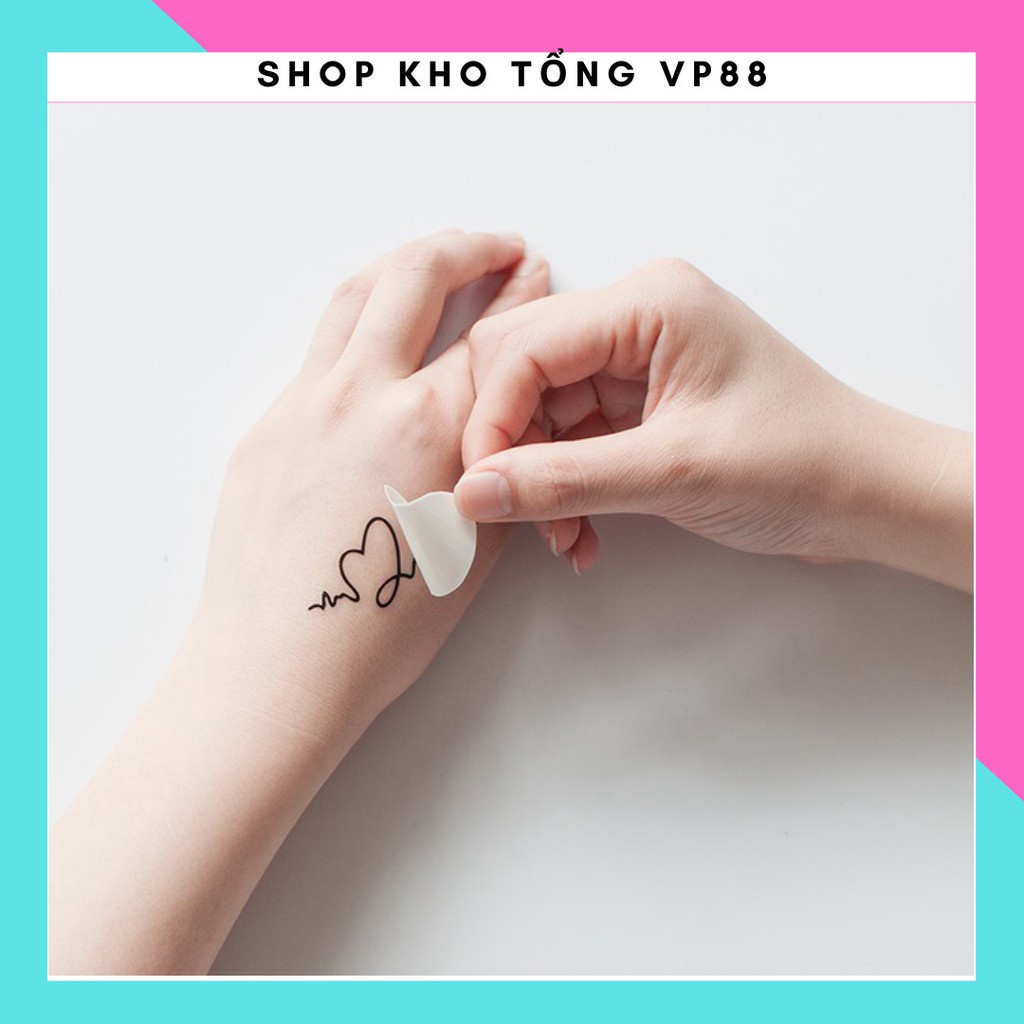 Hình Xăm Dán Mini Chống Thấm Nước Combo 30 Tấm (10x6cm) vrg1652  KHO TỔNG VP88