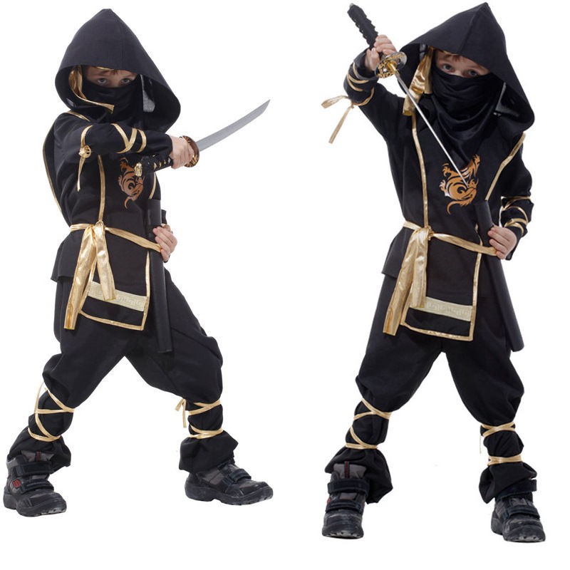 Bộ Đồ Hóa Trang Thành Nhân Vật Ma Cà Rồng Ninja Độc Đáo Ngày Halloween Cho Bé Trai