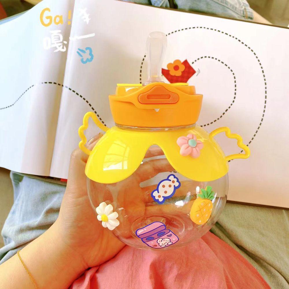 JARRED Bình Nước Hình Chú Vịt Dễ Thương Có Dây Đeo Vai Tiện Dụng Cho Bé