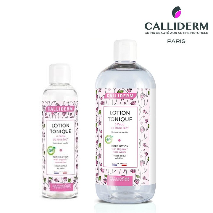 {NHẬP KHẨU TỪ PHÁP} Nước Hoa Hồng CALLIDERM Lotion Tonique 250ml giúp làm sạch, loại bỏ dầu thừa cho da