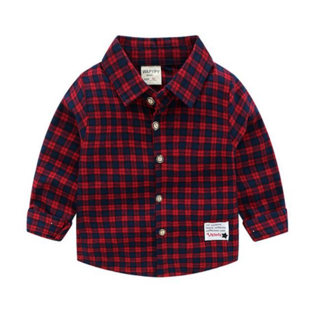 Áo sơ mi dạ cho bé - WAPYPY - LCTQ