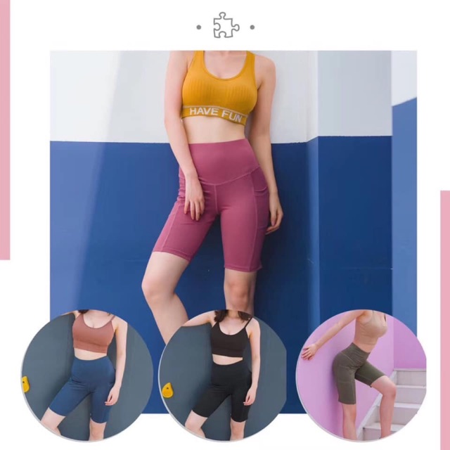 Quần lửng thun lạnh thể thao nữ