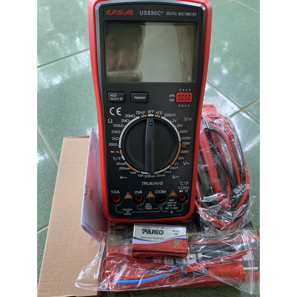 🌸🌸Đồng Hồ Vạn Năng US890C+🌸🌸Đồng Hồ Đo Điện Thang Đo Tự Động US890C+