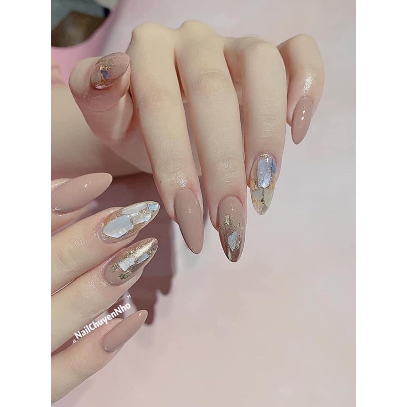 Set sỏi trang trí móng kiểu nail Hàn Quốc 6 hũ