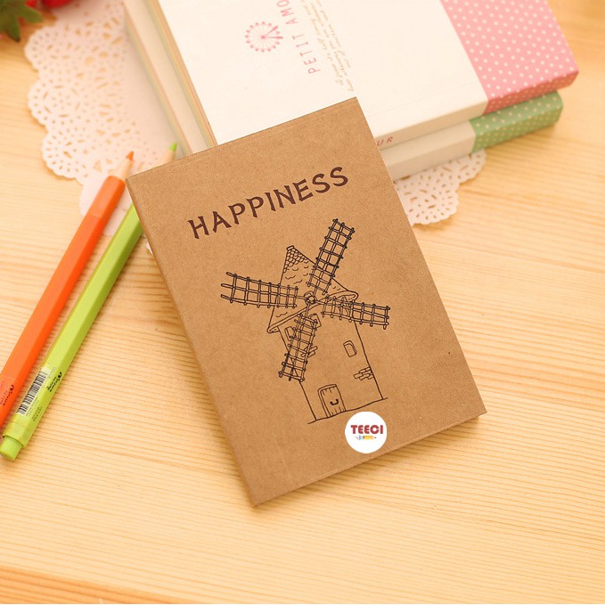 &lt;Ảnh Thật Shop Chụp&gt;Sổ Tay Vở Ghi Chú Happiness T100