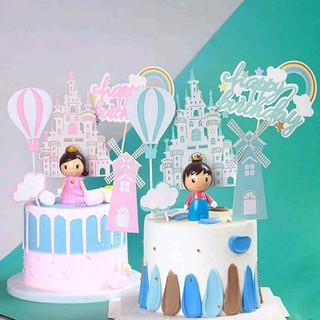 Set cắm giấy cối xay và lâu đài