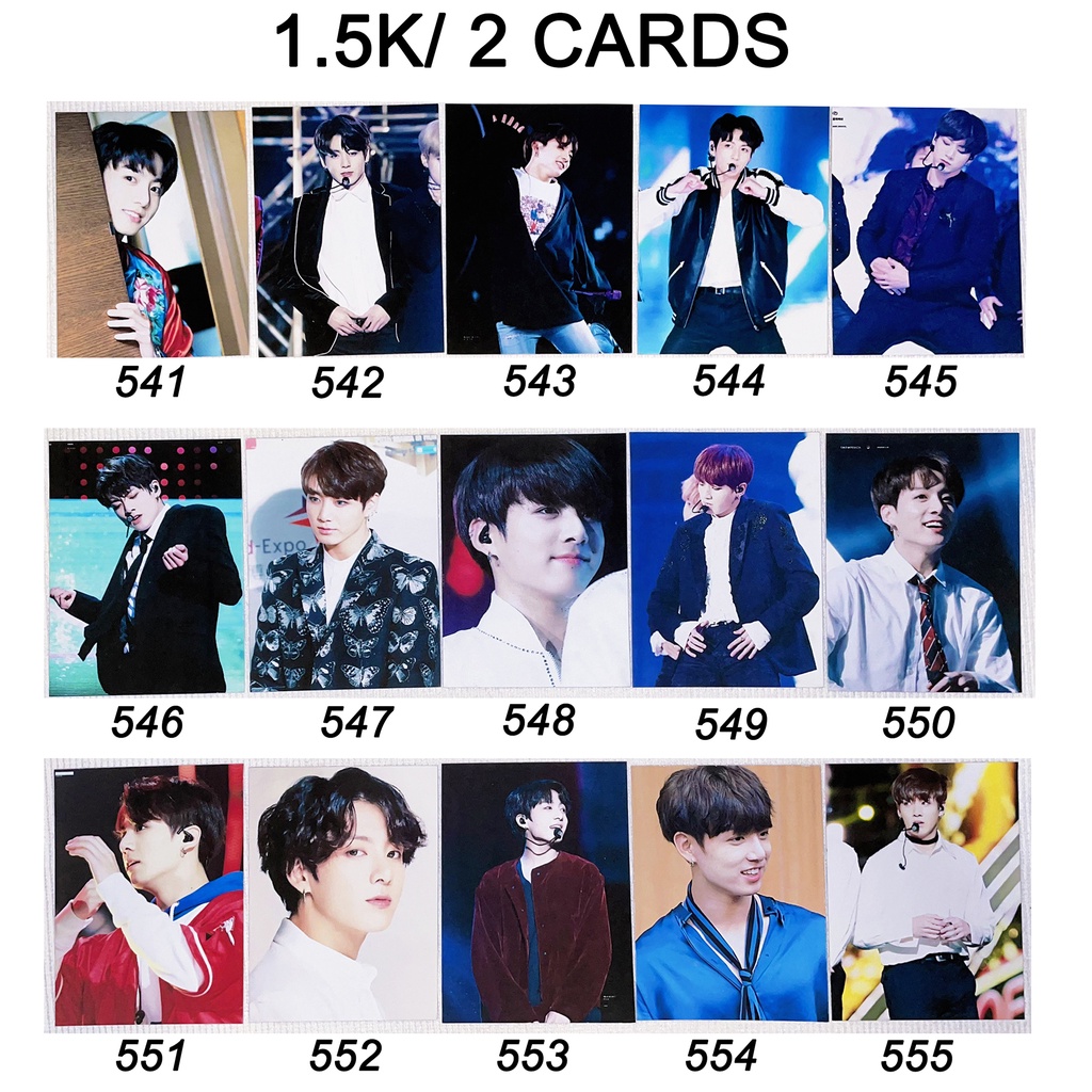 Sale set card BTS JUNGKOOK 5