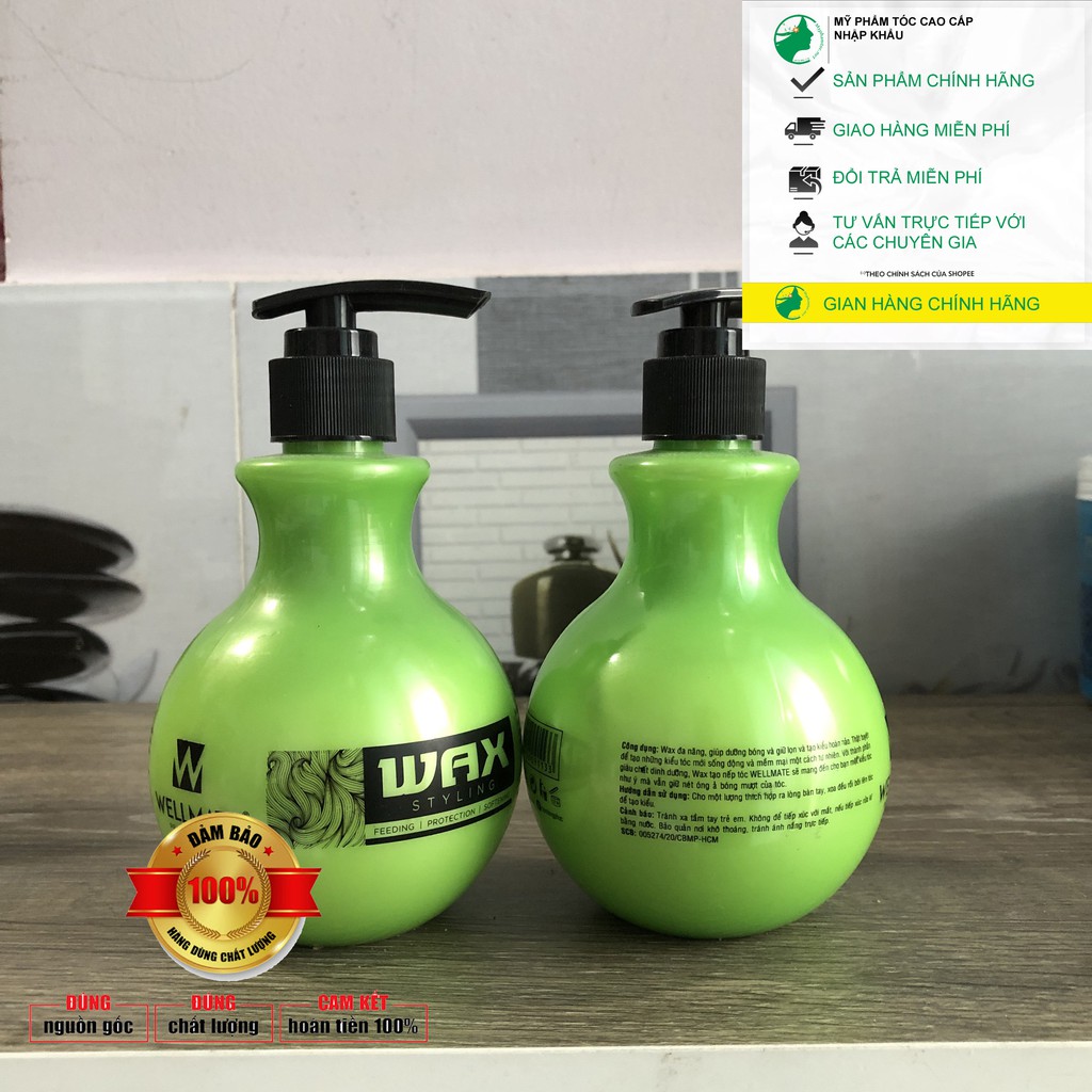 ✅ WAX GIỮ NẾP VÀ DƯỠNG DÀNH CHO TÓC UỐN XOĂN WELLMATE