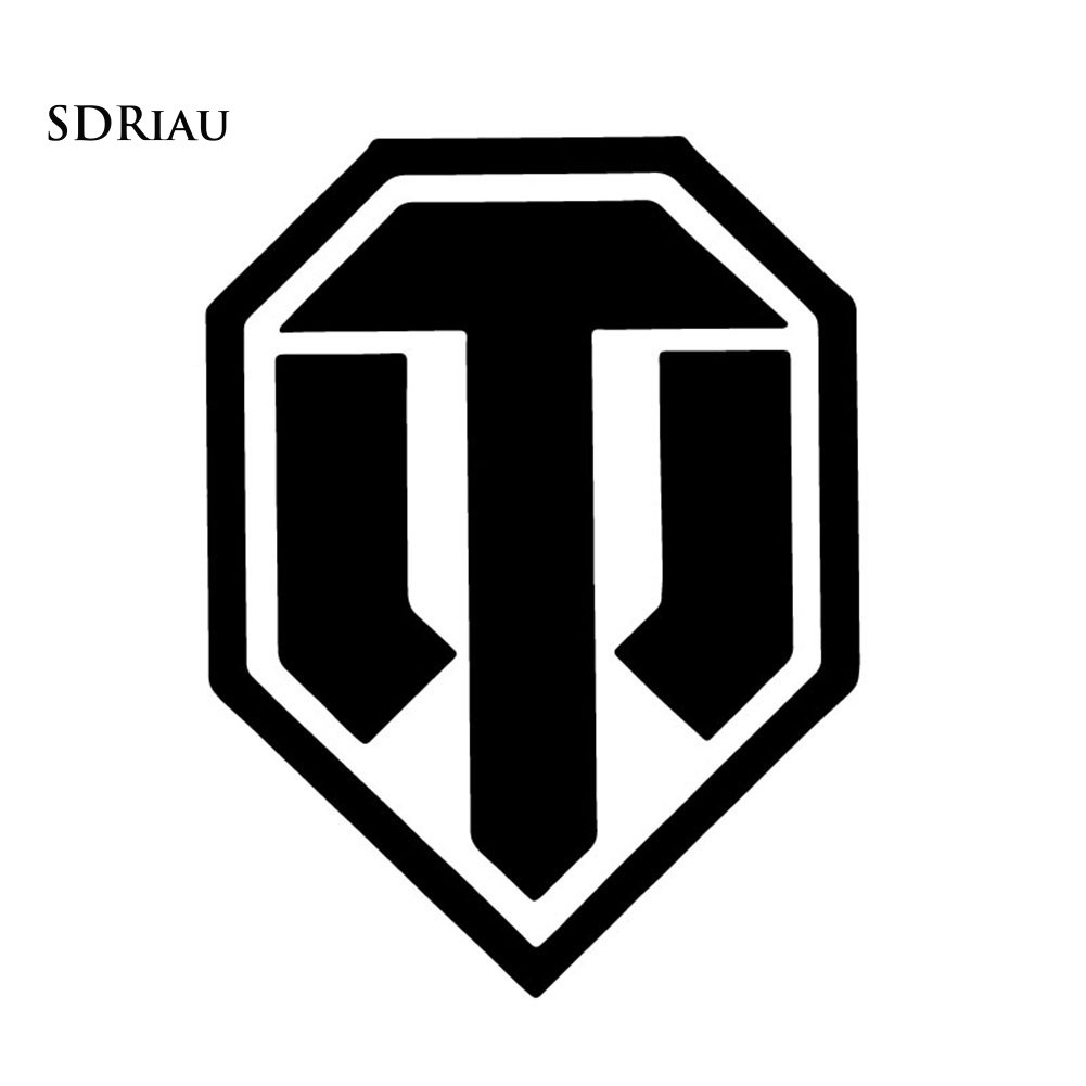 Military Tank Logo Reflective PET Self-Adhesive Sticker Car Decoration Decal