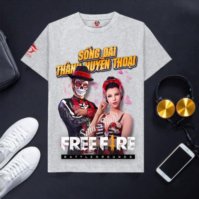 Áo Free Frie ghi xám cotton cực đẹp Mẫu FF