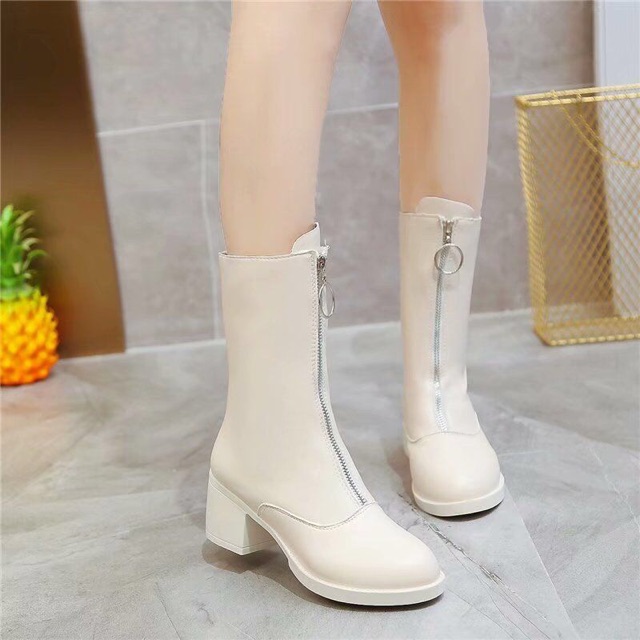 Bốt da lửng chất da mềm