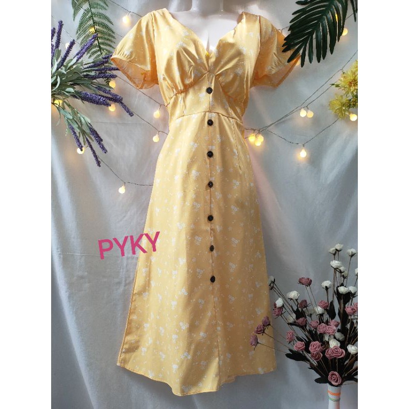🌺DTB195101246 ĐẦM MAXI HOA ĐÍNH NÚT🌺