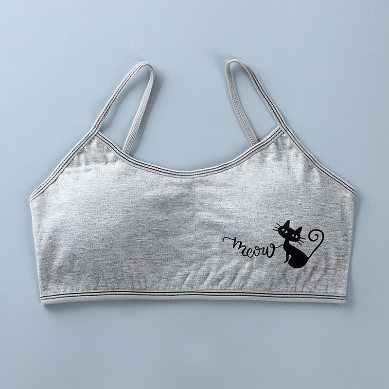 Áo Lót Hai Dây Vải Cotton Mỏng Cỡ Nhỏ Thời Trang Mùa Hè Mới Dành Cho Trẻ 8-14 Tuổi